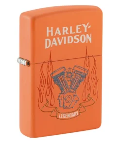 ZIPPO Orange matte Harley Davidson 60007747
