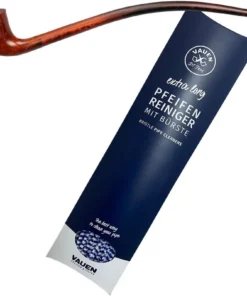 VAUEN Auenland The Shire Berwin Pfeife – glatt braun poliert Premium Set + 50x Vauen extra long Pfeifenreiniger mit Bürste
