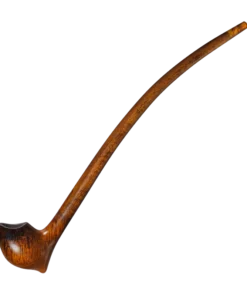 Auenland Pfeife Almar glatt 33cm Markenqualität von VAUEN Bruyreholz, Stiel Buchenholz braun