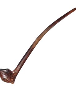 Auenland Pfeife Almar sandgestrahlt 33cm Markenqualität von VAUEN Bruyreholz, Stiel Buchenholz braun