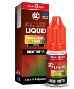 E-Liquid Nikotinsalz SC Red Line Banana Swirl Cookie 0mg