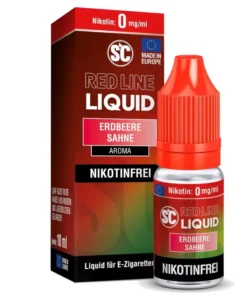 E-Liquid Nikotinsalz SC Red Line Erdbeere Sahne 0mg