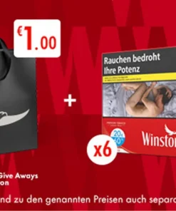 2 Stangen WINSTON Red BP 6XL 20,00 Euro (3×58) + WUNDERTÜTE