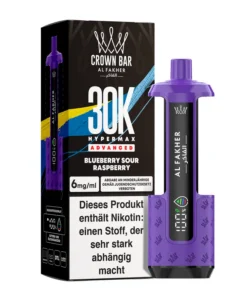 E-Zigarette AL FAKHER (5) 30K Hypermax Blueberry Sour Raspberry 6mg