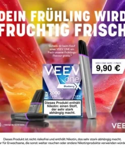 ! 1+1 ! VEEV ONE Kit Silky Grey + 1 Pack Veev One Green Mint 20mg(2 Stück)